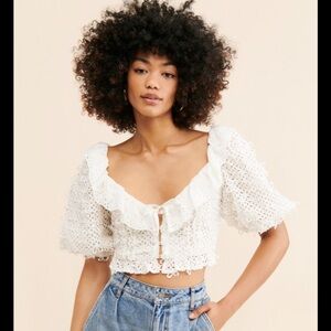 NWT For Love and Lemons Lace Top